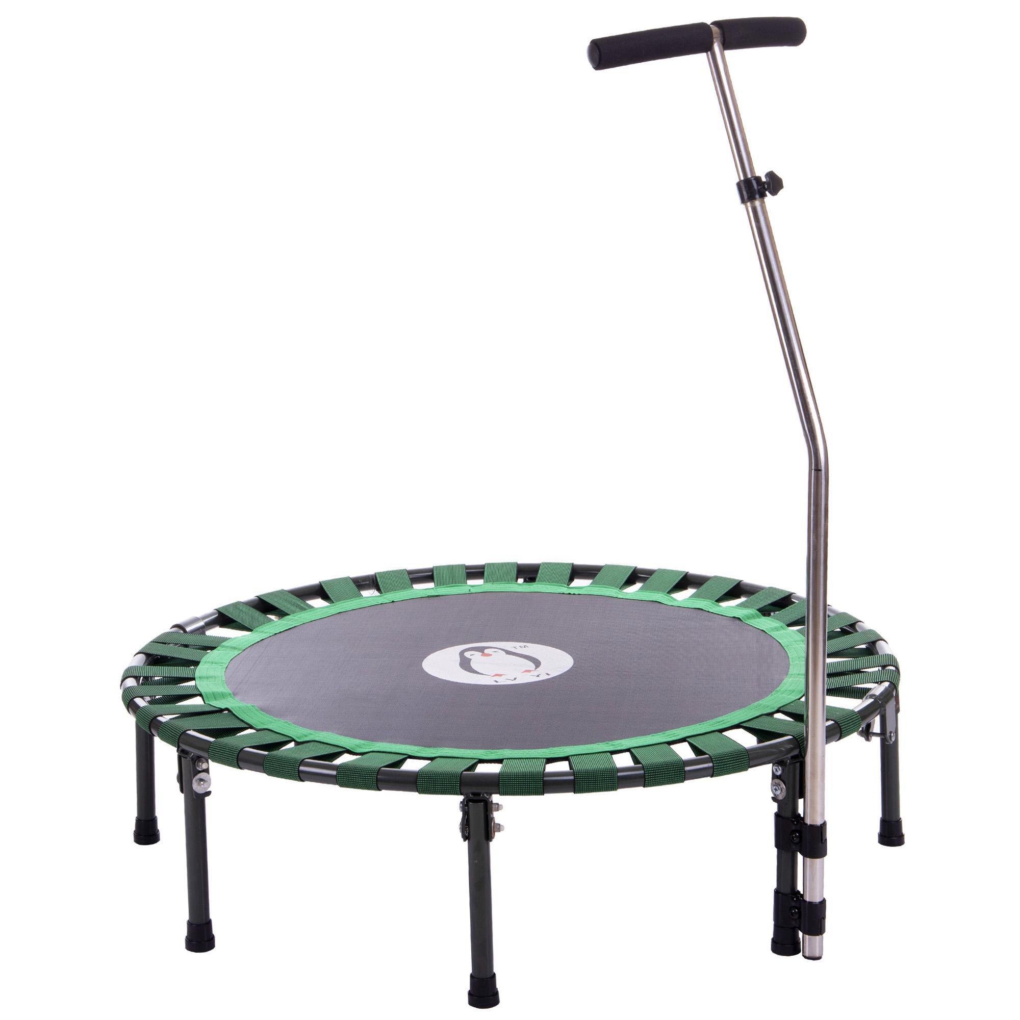 Фитнес-батут круглый Zelart FI-2906 102 см Черный/Зеленый (DR004833)