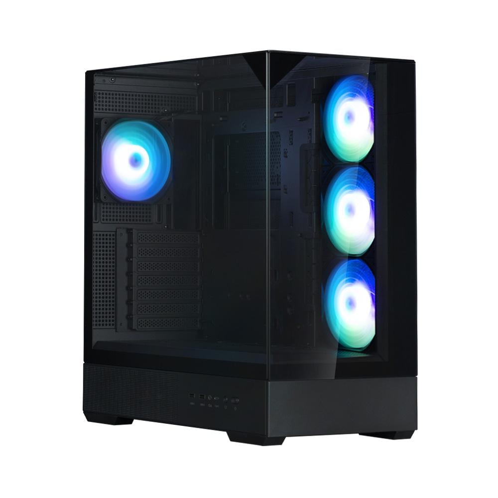 Корпус для компьютера Zalman P40 Prism Plus Mid Tower mini-ITX/mini-ATX no PSU Черный (P40PRISMPLUSBLACK)