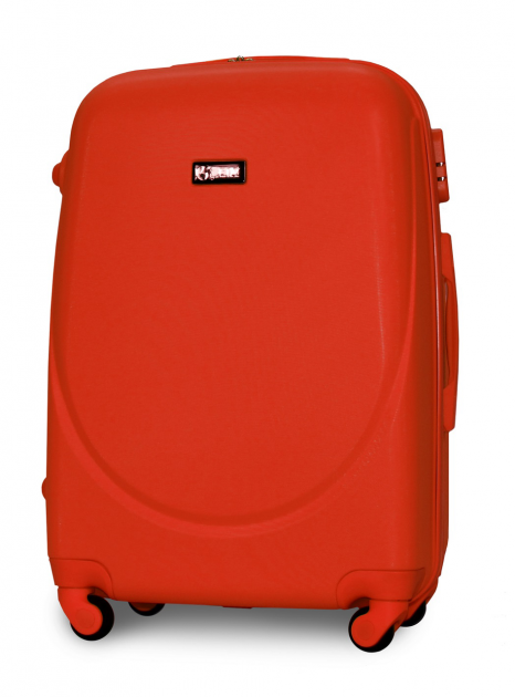 Чемодан пластиковый Fly 310 M средний на 4 колесах Оранжевый (CEKRBFL310MS4ORA) - фото 1