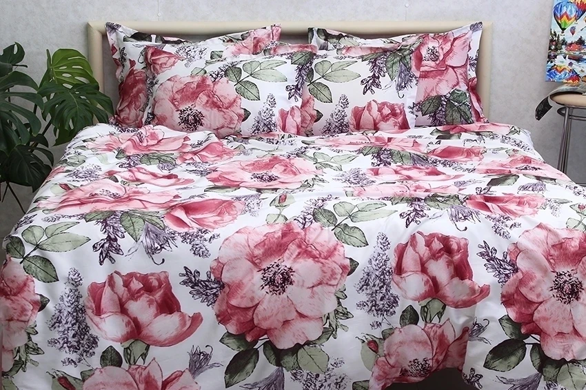 Комплект постельного белья с компаньоном TAG Tekstil PT-022 King Size евро maxi (17904)
