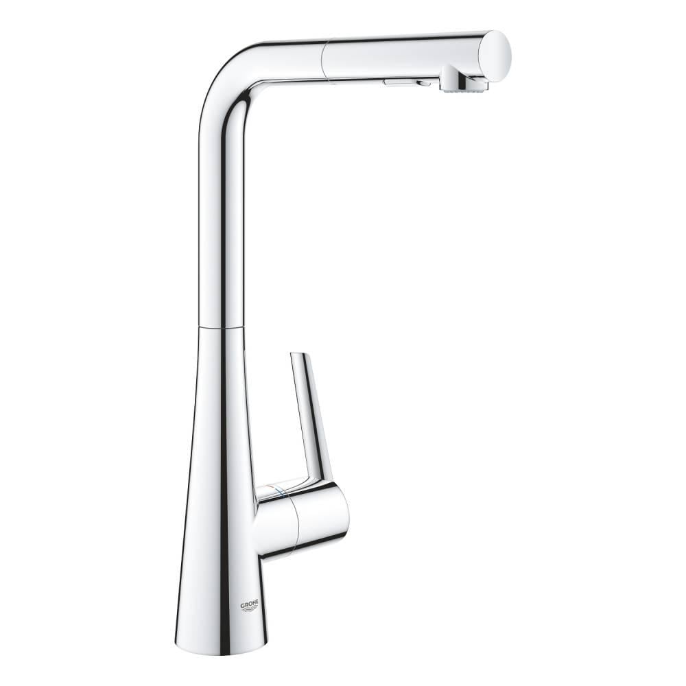 Смеситель для кухни Grohe Zedra с выдвижным изливом Хром (32553002)