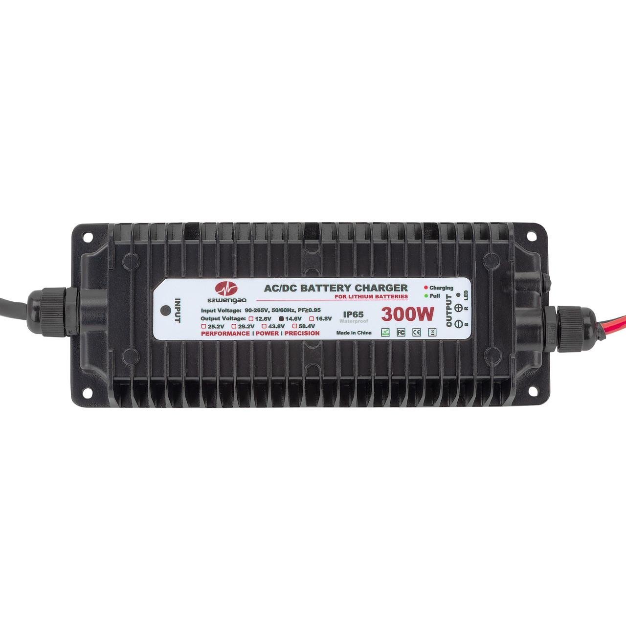 Зарядний пристрій WENGAO влагозахищений 29,2V 10A для літій-залізо-фосфатних акумуляторів - фото 2 Зарядний пристрій WENGAO влагозахищений 29,2V 10A для літій-залізо-фосфатних акумуляторів - фото 2