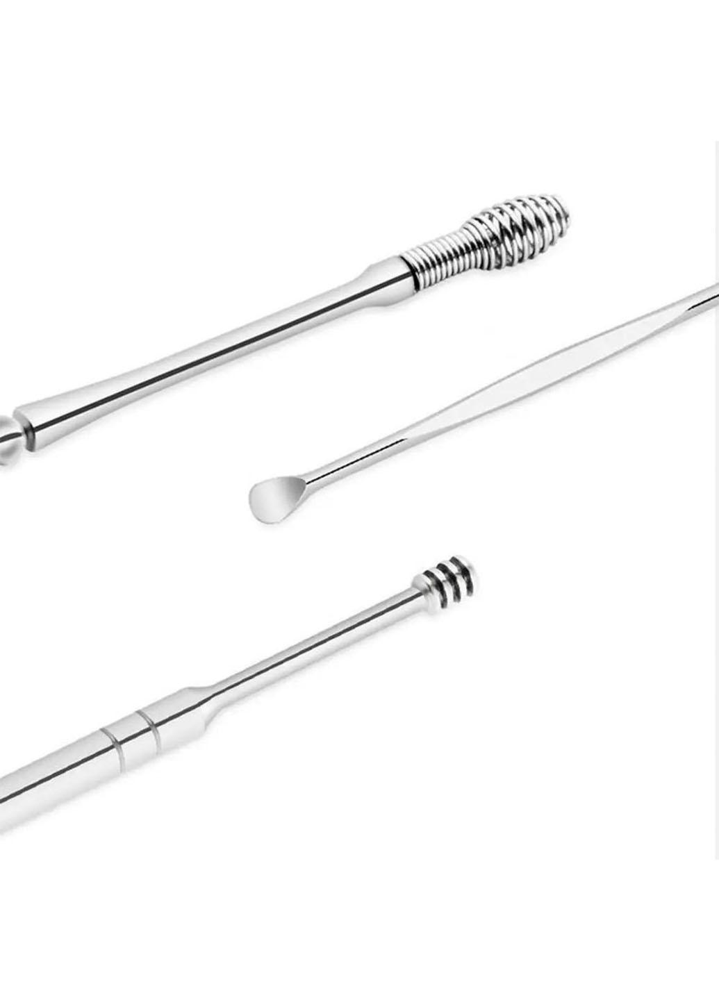 Набор инструментов для чистки ушей Good Idea Tool Set 6 пр. в футляре 11,7х10х3 см Фиолетовый (21152M) - фото 6