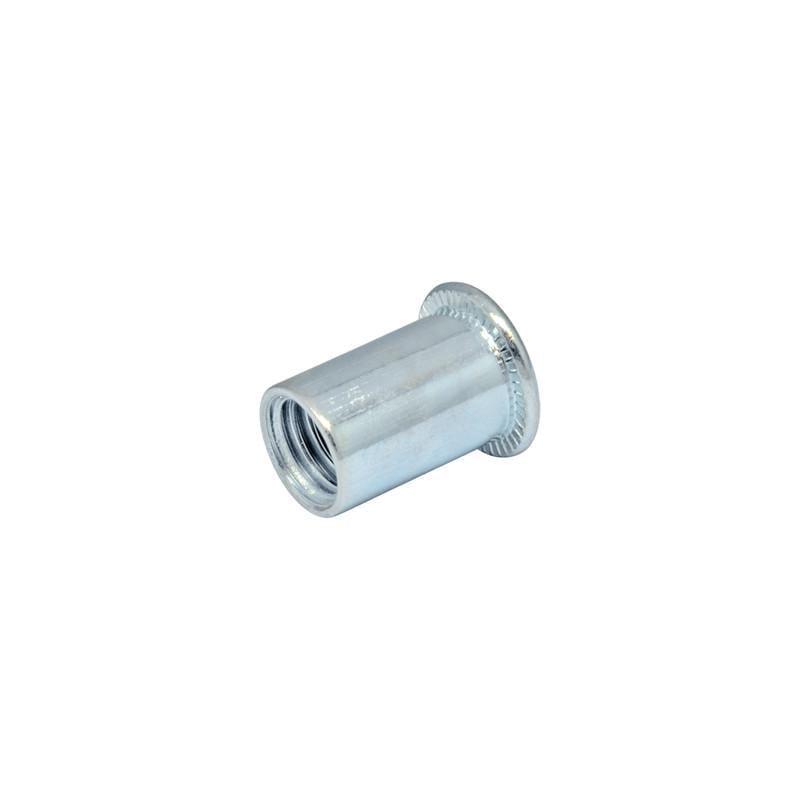 Гайка клепальная Rivettop RF М12 прижим 1-4 мм открытая/плоская головка цинк Ø15 мм 25 шт. (97M20000097M212350)