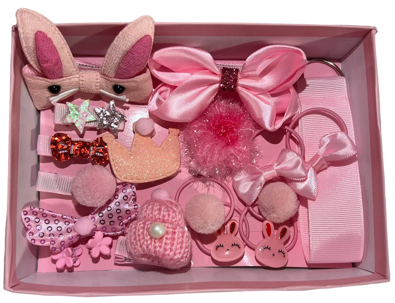 Набір гумок та шпильок для волосся дівчинці (167) Набір гумок та шпильок для волосся дівчинці (167)