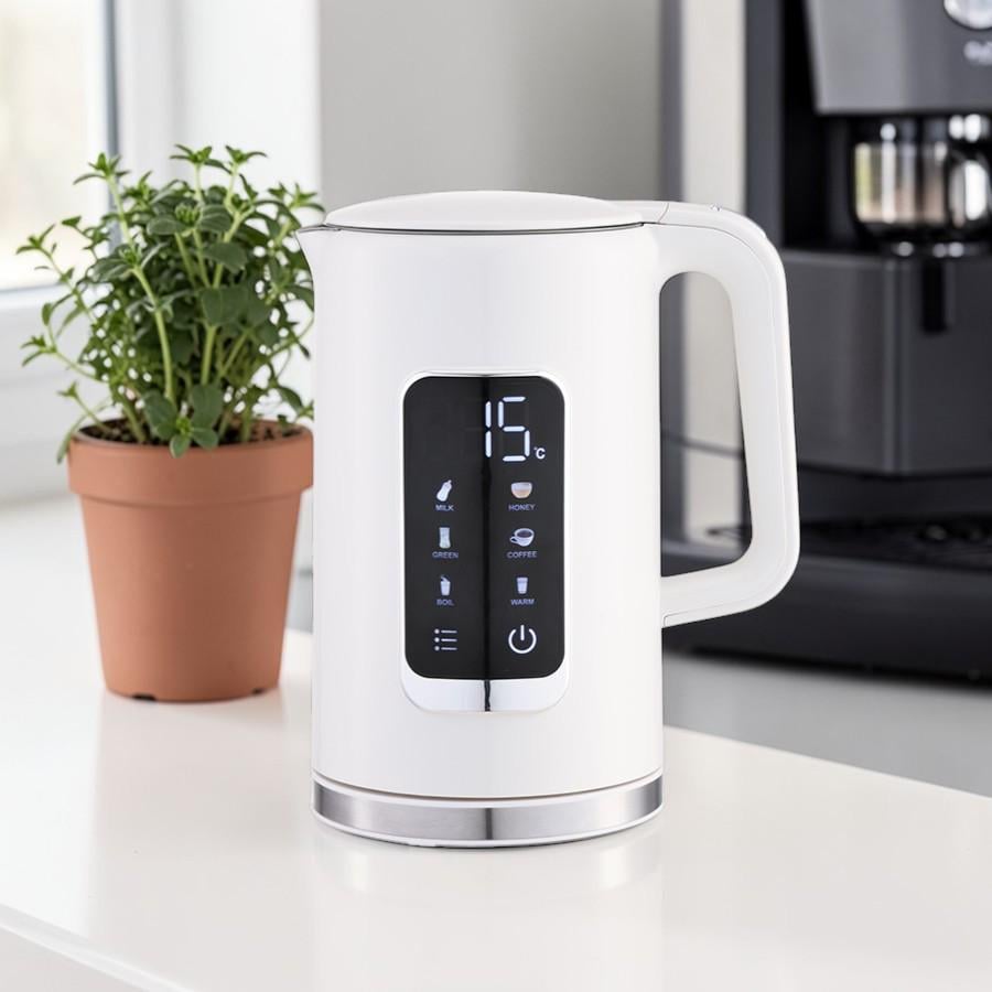 Електрочайник Maestro MR-024-WHITE з сенсорною панеллю 1,7 л Білий (32649133)