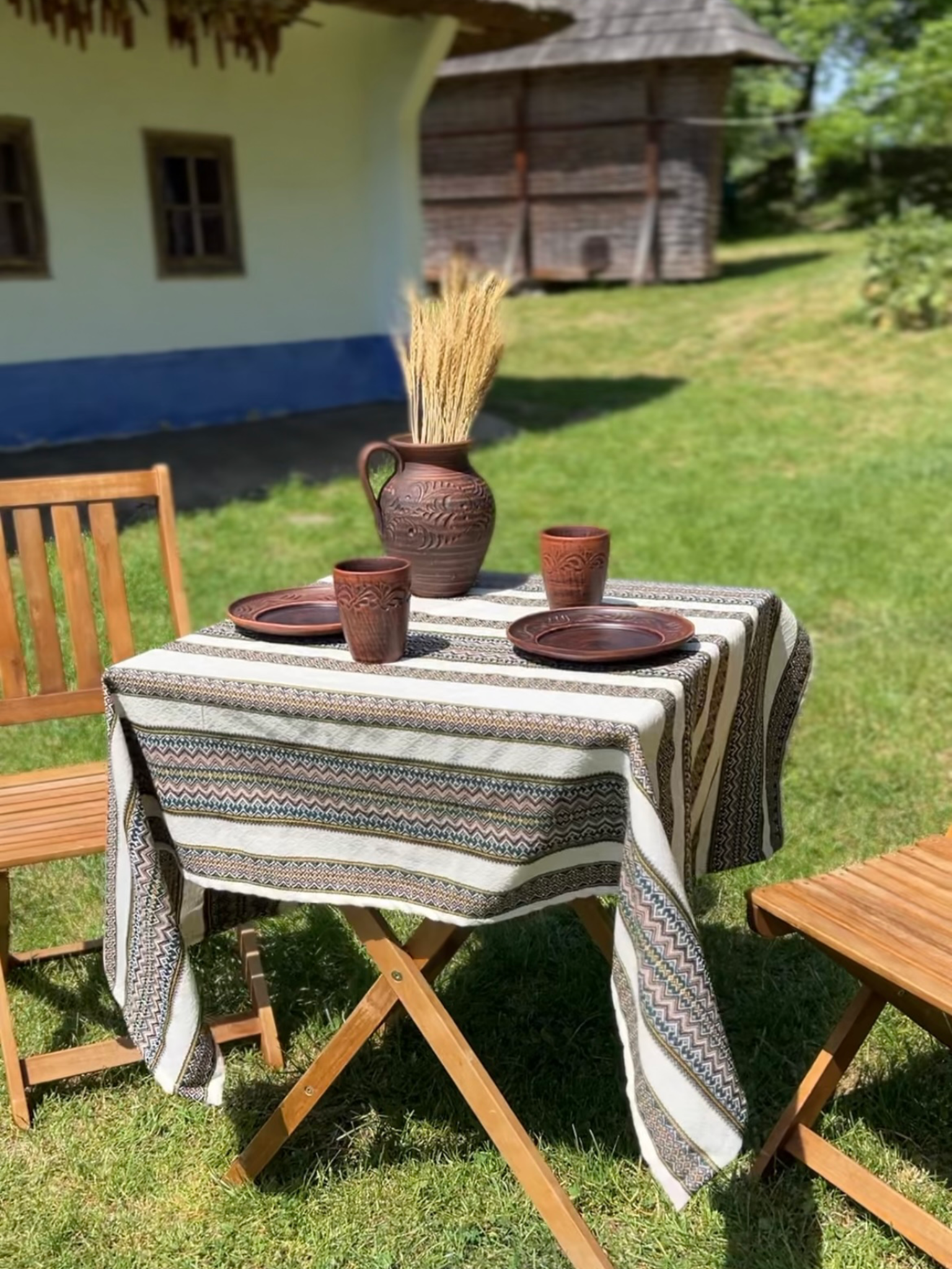 Скатертина лляна великодня Стожари з українським орнаментом 150x110 см (1905-1) - фото 7 Скатертина лляна великодня Стожари з українським орнаментом 150x110 см (1905-1) - фото 7