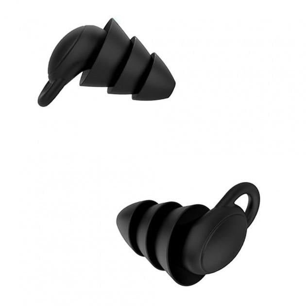 Беруши для сна SQRMINI защита от шума Black Беруши для сна SQRMINI защита от шума Black