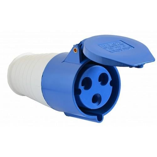 Розетка переносная АСКО-УКРЕМ 223 2Р+ РЕ 32А 200-250В IP44 2Р+ РЕ (00000022840)