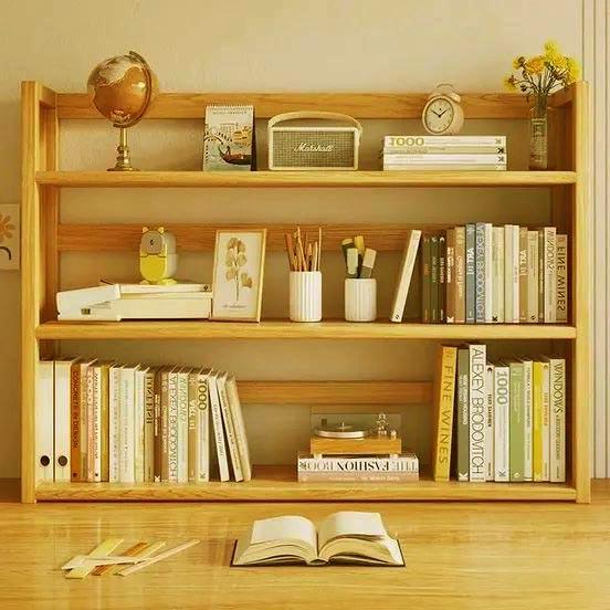 Полка-надстройка настольная из дерева Златина карри (АКД-017903)