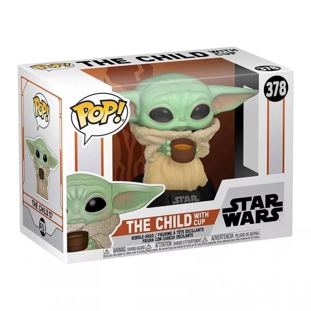 Фигурка коллекционная Funko POP Bobble Star Wars Mandalorian The Child Baby Yoda The Child with Pendant №378 (06/378) - фото 4