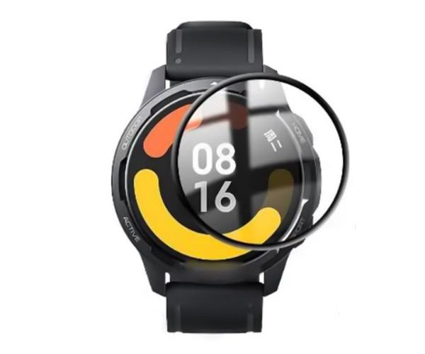Стекло защитное SoftGlass Full Cover для смарт-часов Xiaomi Watch S1 Active Black