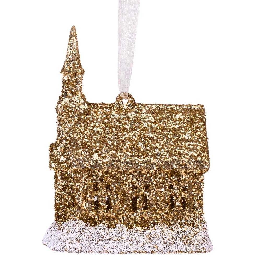 Игрушка на елку Elisey замок 10 см Золотой (NH-106-K-23)