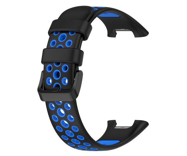 Ремешок Sport Silicone для Xiaomi Mi Band 7 Pro Черно-синий