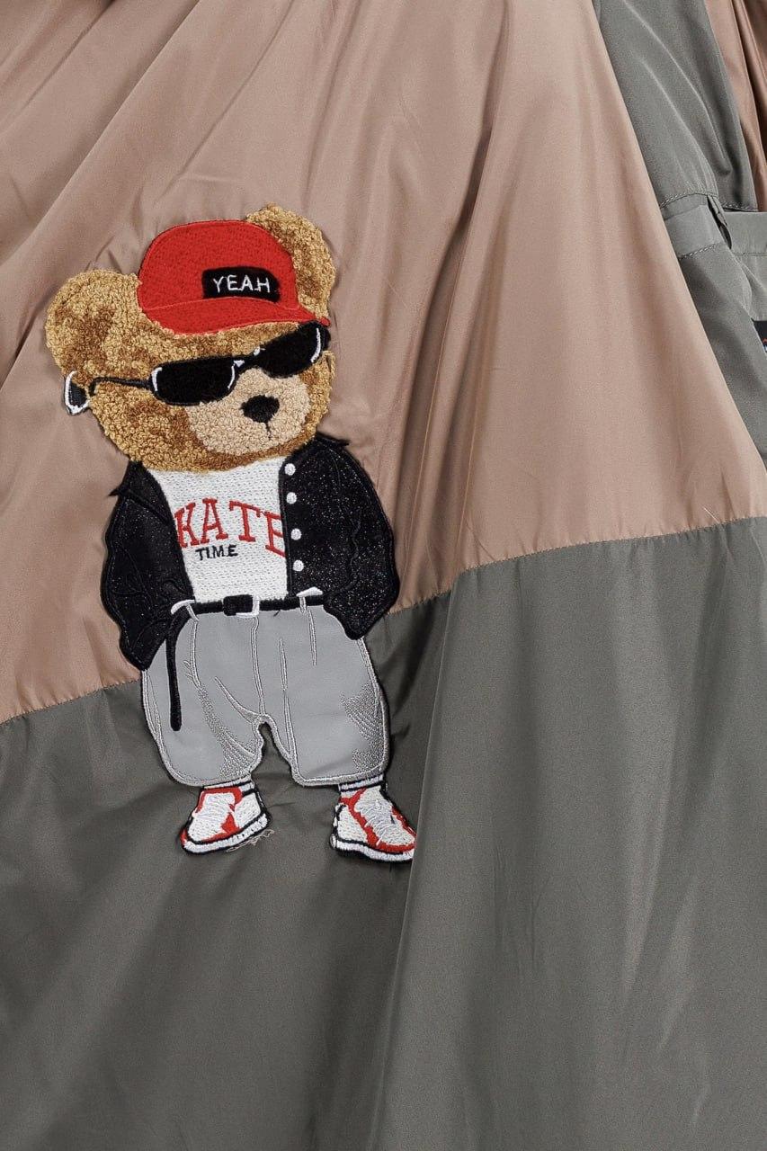 Куртка-пуховик жіноча з ведмедиком р. 52 Бежевий (LD-716d/52) - фото 3 Куртка-пуховик жіноча з ведмедиком р. 52 Бежевий (LD-716d/52) - фото 3
