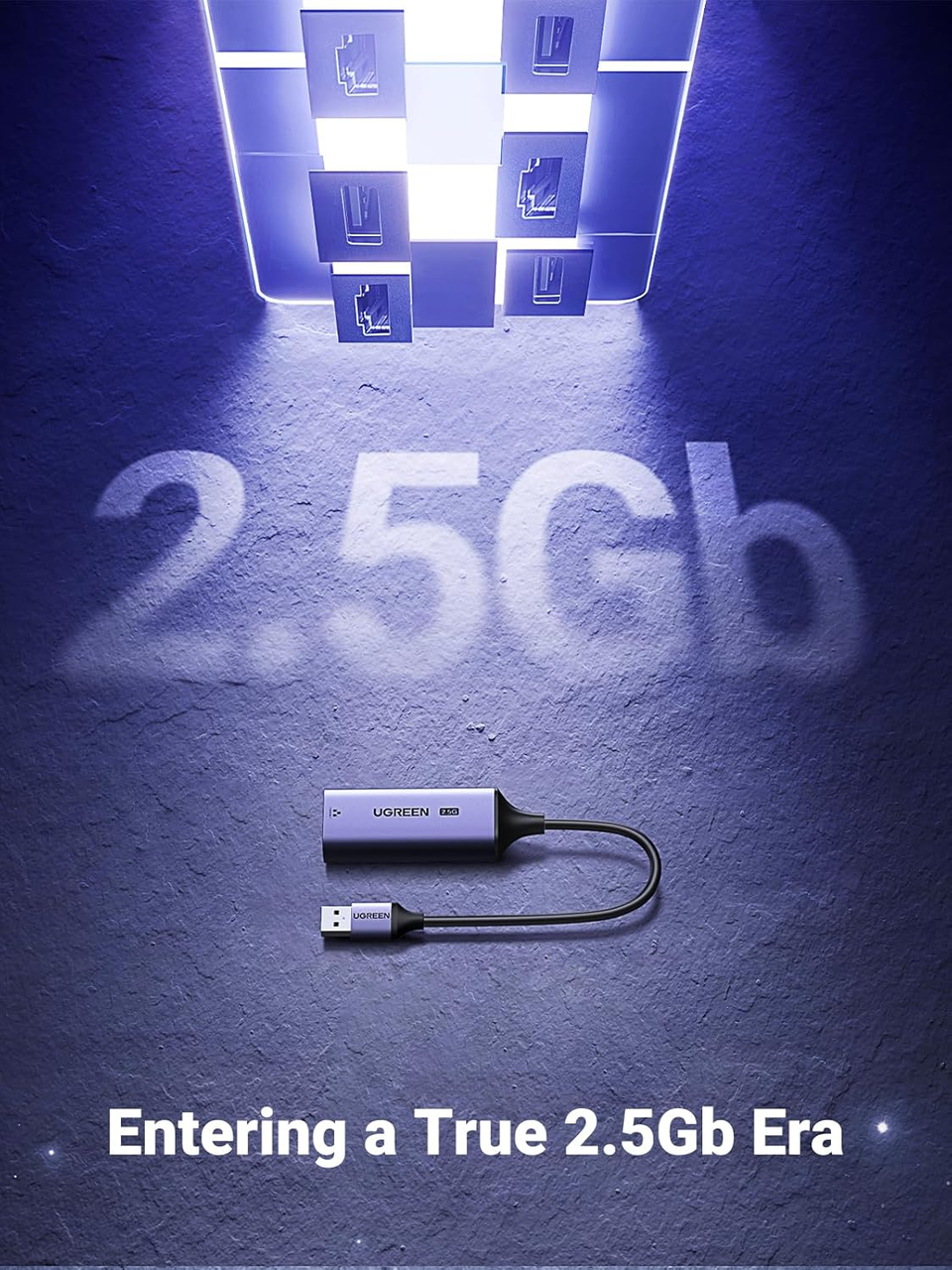 Адаптер сетевой UGREEN см 648 USB-A Ethernet Adapter RJ45 2.5G (2000174) - фото 2