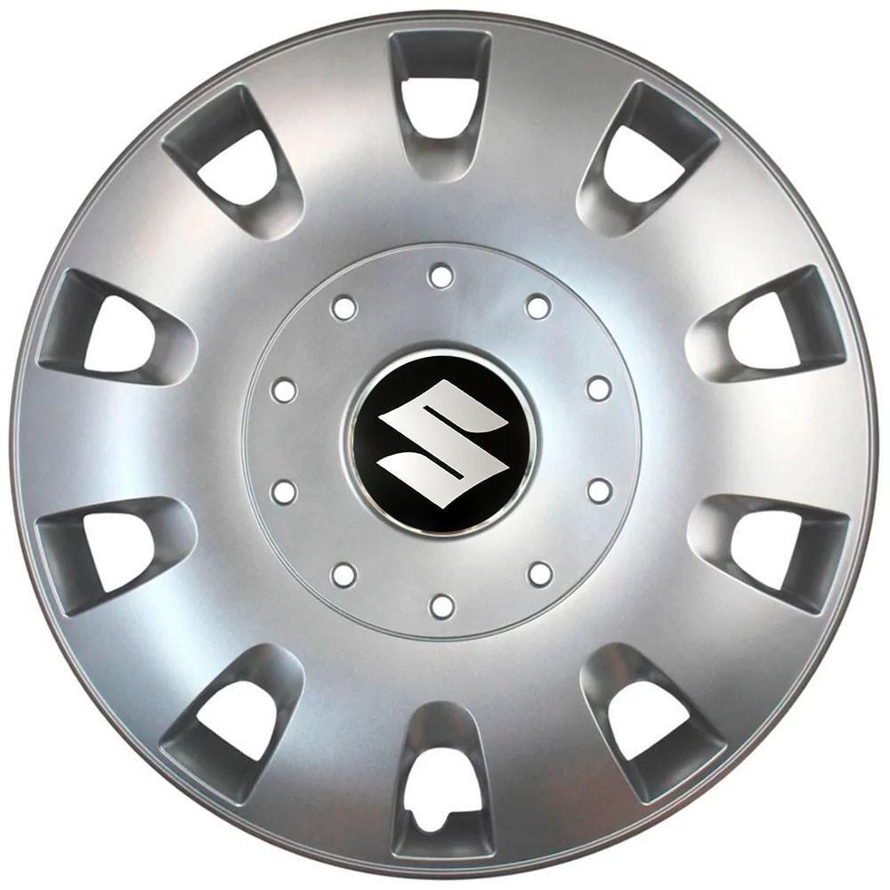 Ковпаки SJS з логотипом Suzuki 401 R16 4 шт. Срібний (31008893)