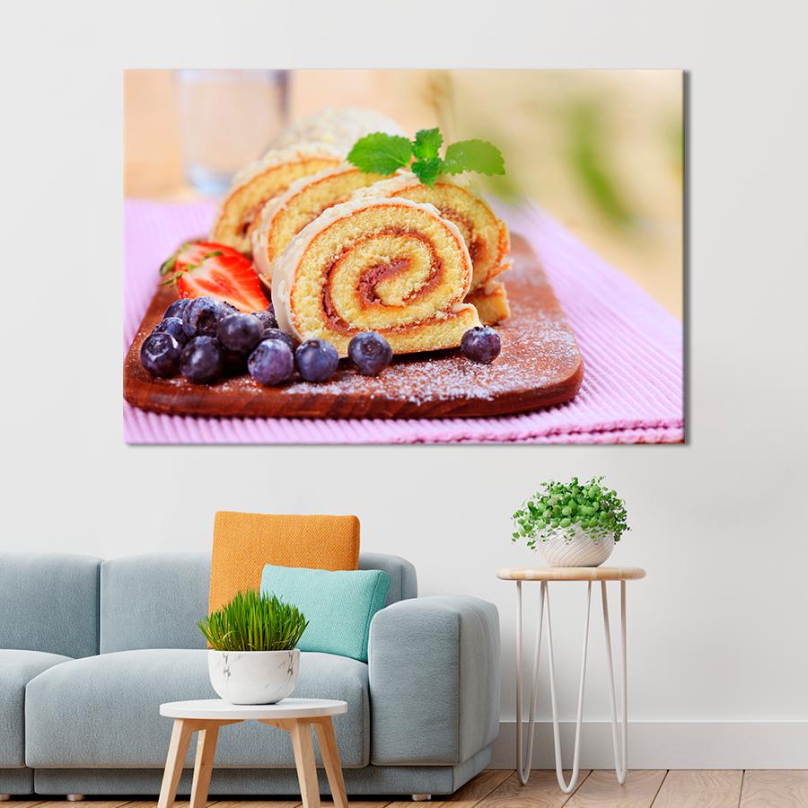 Настенний декор Ягодный рулет 120x80 см (A360-1)