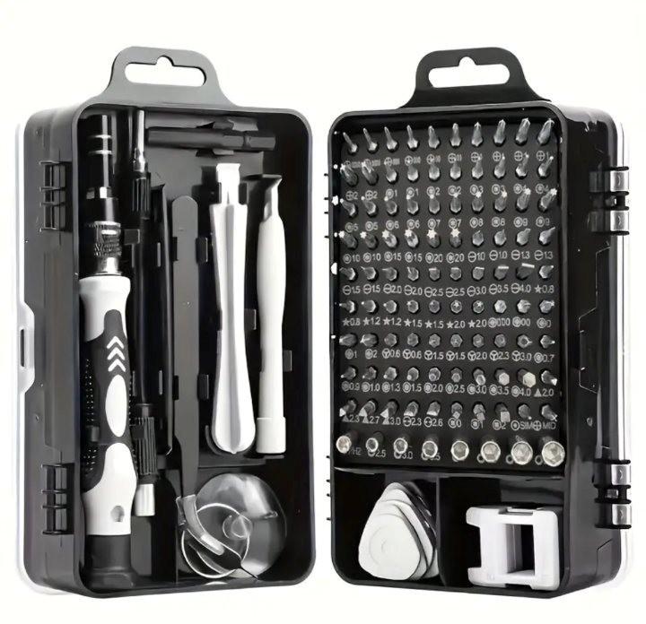 Набор отверток и бит для ремонта электроники мини прецизионные 115в1 (529)