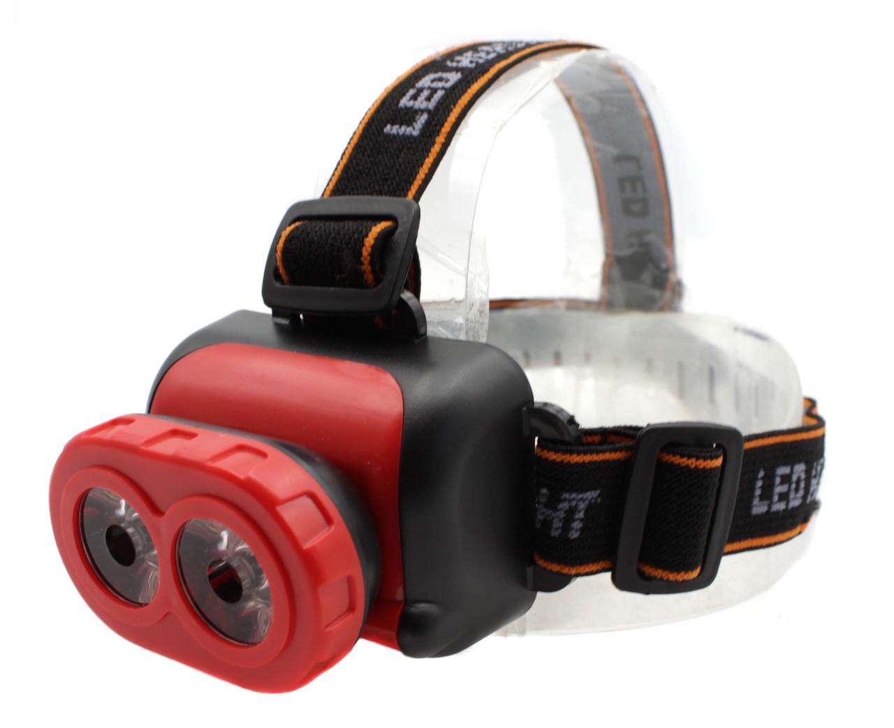 Налобный фонарь Bailong BL-505 3xAA два диода на батарейках (t5389)