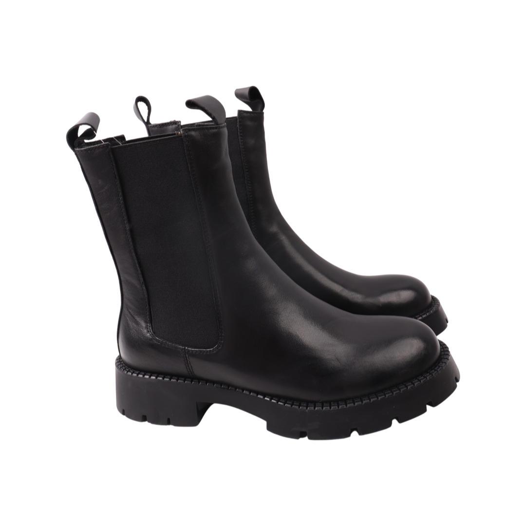 Ботинки женские Farinni из кожи р. 37 Черный (213-21/22DHC)