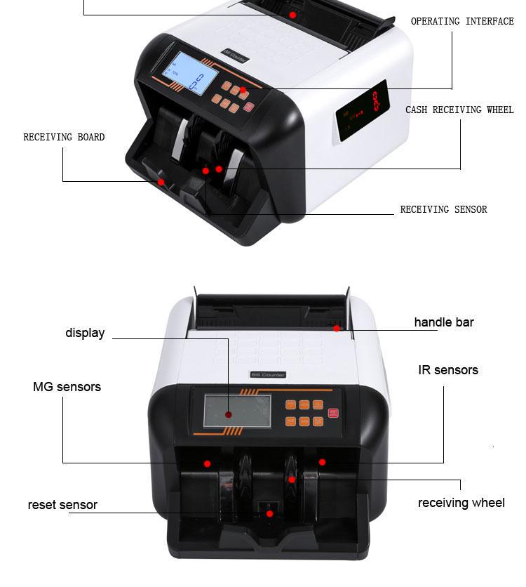 Машинка для рахунку грошей з детектором Bill Counter UV 555 MG (596876073) - фото 2