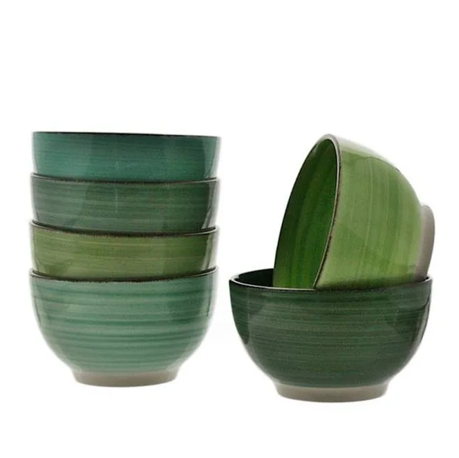 Набор мисок керамических Flora Mint микс 0,7 л 45115