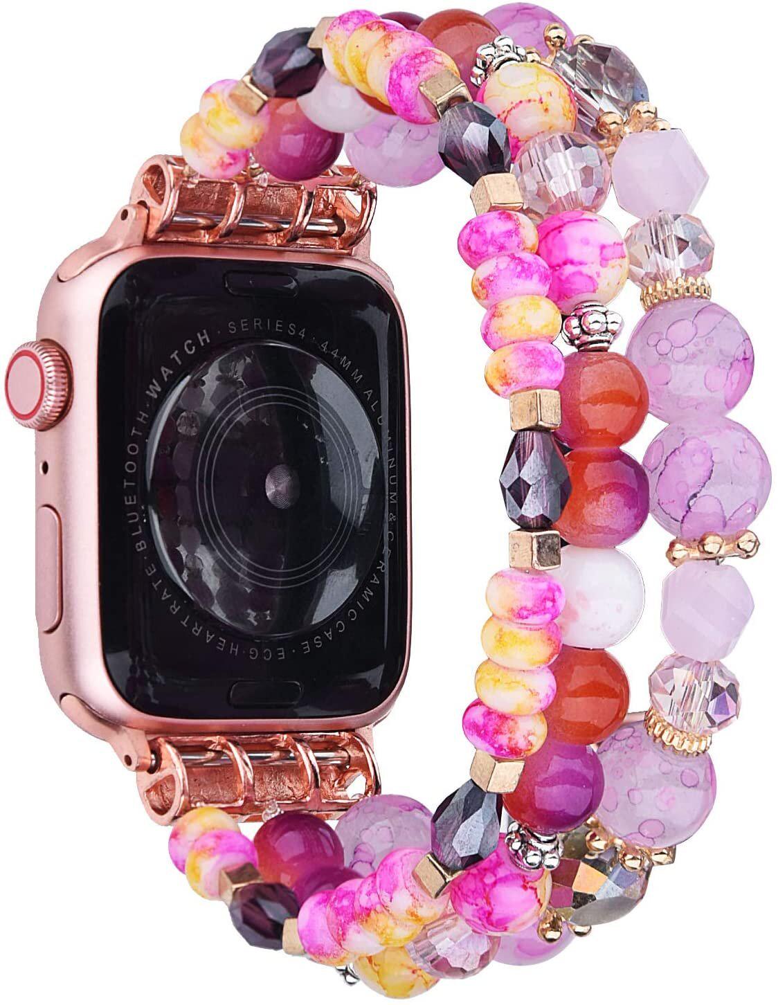 Ремешок для Apple Watch Лето из бусин 38-40 мм Розовый