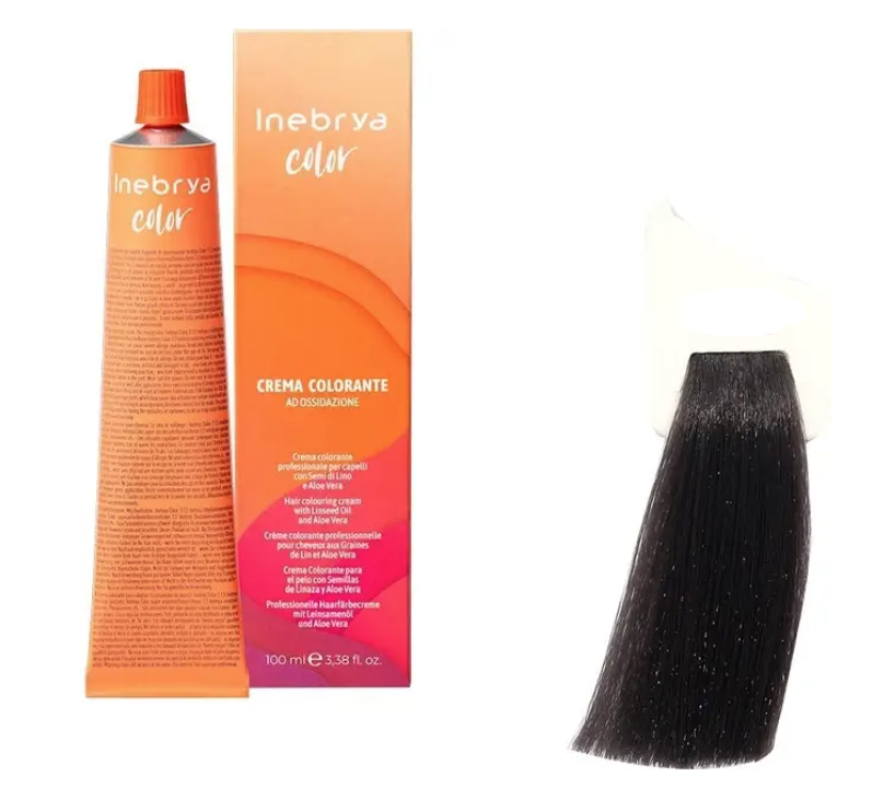 Крем-краска для волос INEBRYA Color с содержанием аммиака 100 мл 4/9 Темный шоколад