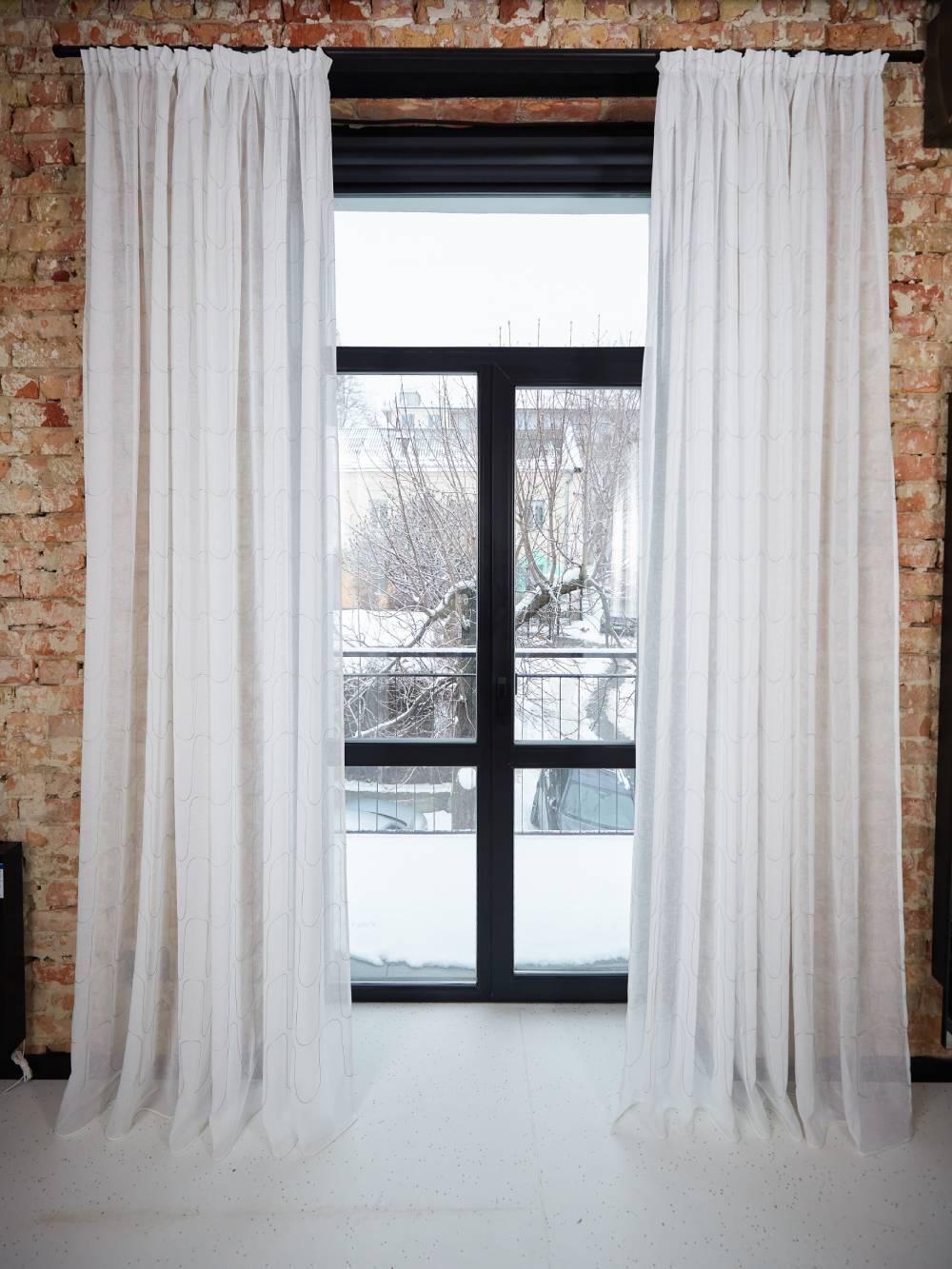 Гардини органзу 2,5 м 2 шт. Сірий (000105817)