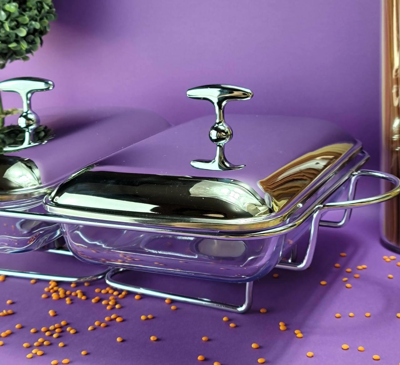 Марміт настільний Edenberg зі скляною ємністю з підігрівом на підставці 3,6 л (EB-1444) 2x1,8 л - фото 3 Марміт настільний Edenberg зі скляною ємністю з підігрівом на підставці 3,6 л (EB-1444) 2x1,8 л - фото 3