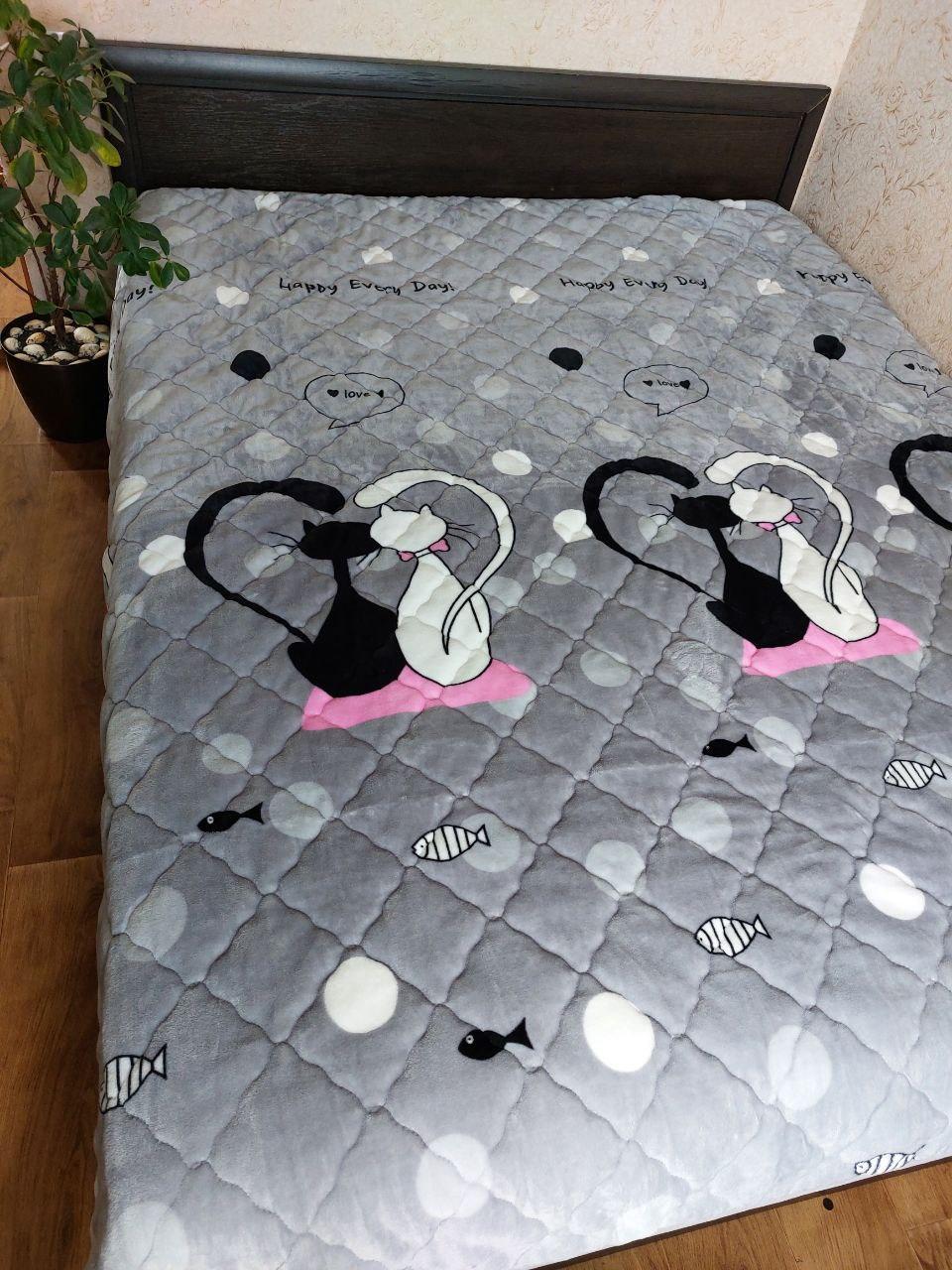 Покрывало евро Коты (32383)