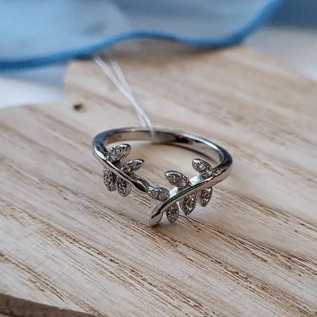 Кольцо Веточка из серебра 925 пробы р. 16 (75191)