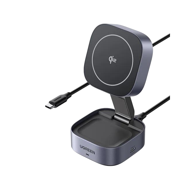 Зарядное устройство беспроводное UGREEN W702 Qi2 15 Вт Black (35316)