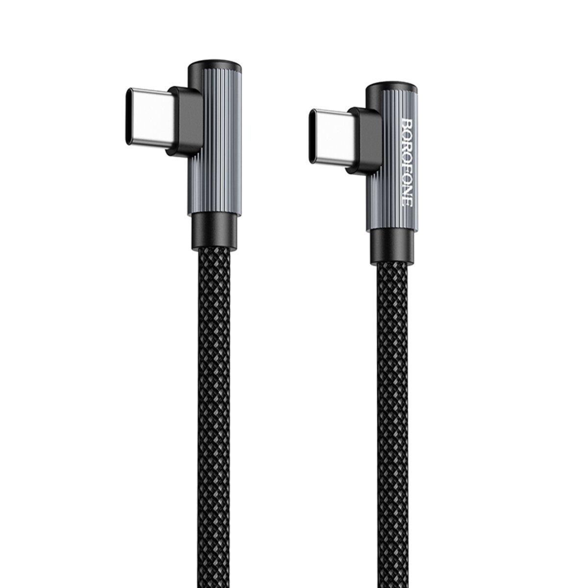 Кабель Borofone BU50 elbow magnetic 60Вт charging data cable Type-C-Type-C 1 м (7ac12134)