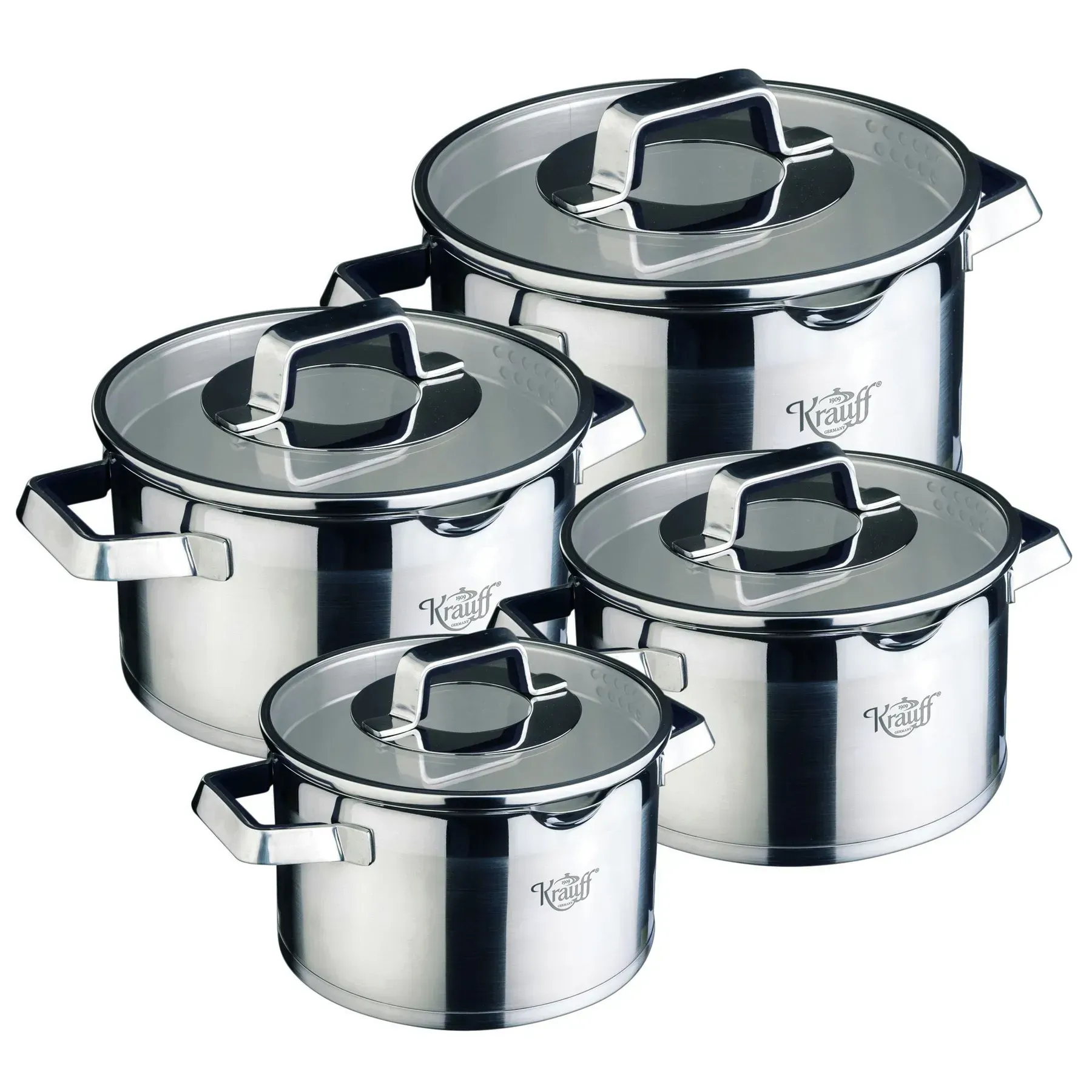 Набор кастрюль Krauff Moderne Schwarz со сковородой (55-333-411) - фото 2 Набор кастрюль Krauff Moderne Schwarz со сковородой (55-333-411) - фото 2