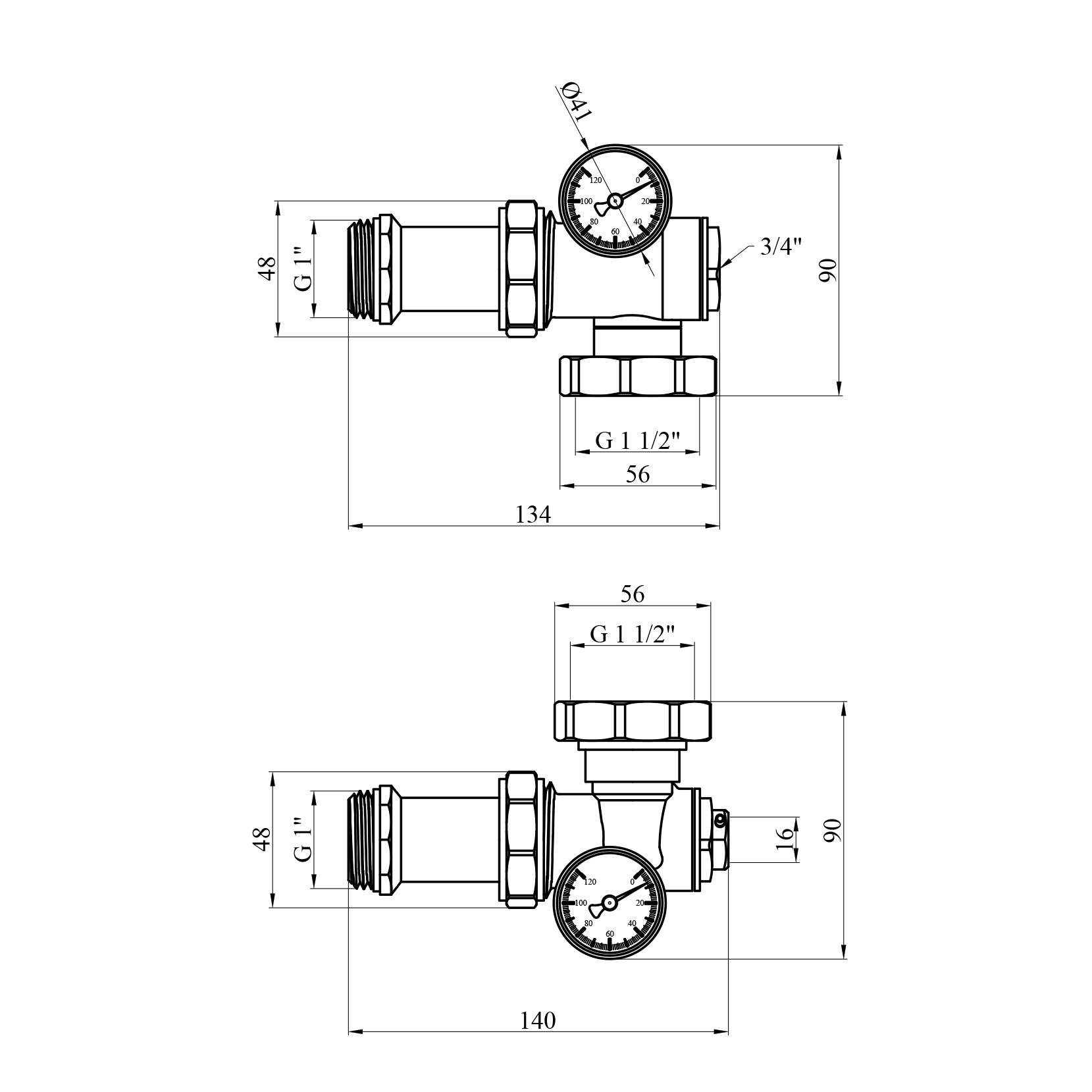 Вузол підключення циркуляційного насоса STA CV033315 1" (271444) - фото 2 Вузол підключення циркуляційного насоса STA CV033315 1" (271444) - фото 2
