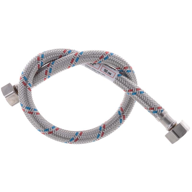 Шланг для подключения воды гибкий Zerix ZX1551 50 см 1/2"x1/2" ВВ (81446)