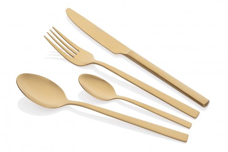 Набор столовых приборов Ardesto Black Mars Favola 4 пр. Нержавеющая сталь (AR0704FSG)