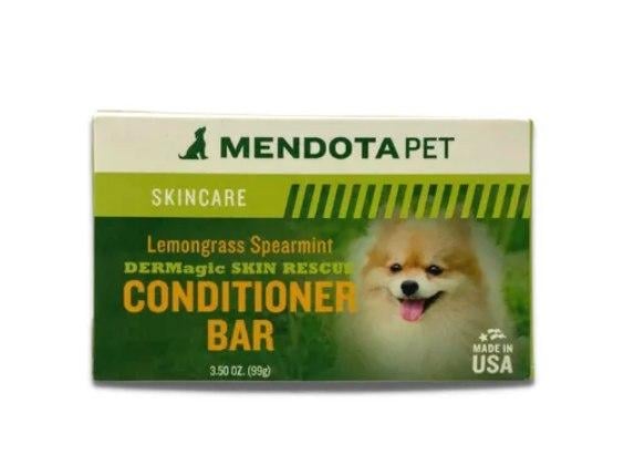 Кондиционер для шерсти собак DERMagic Skin Rescue Conditioner Bar Lemongrass and Spearmint с лемонграссом и мятой в брикете 99 г (27558132)