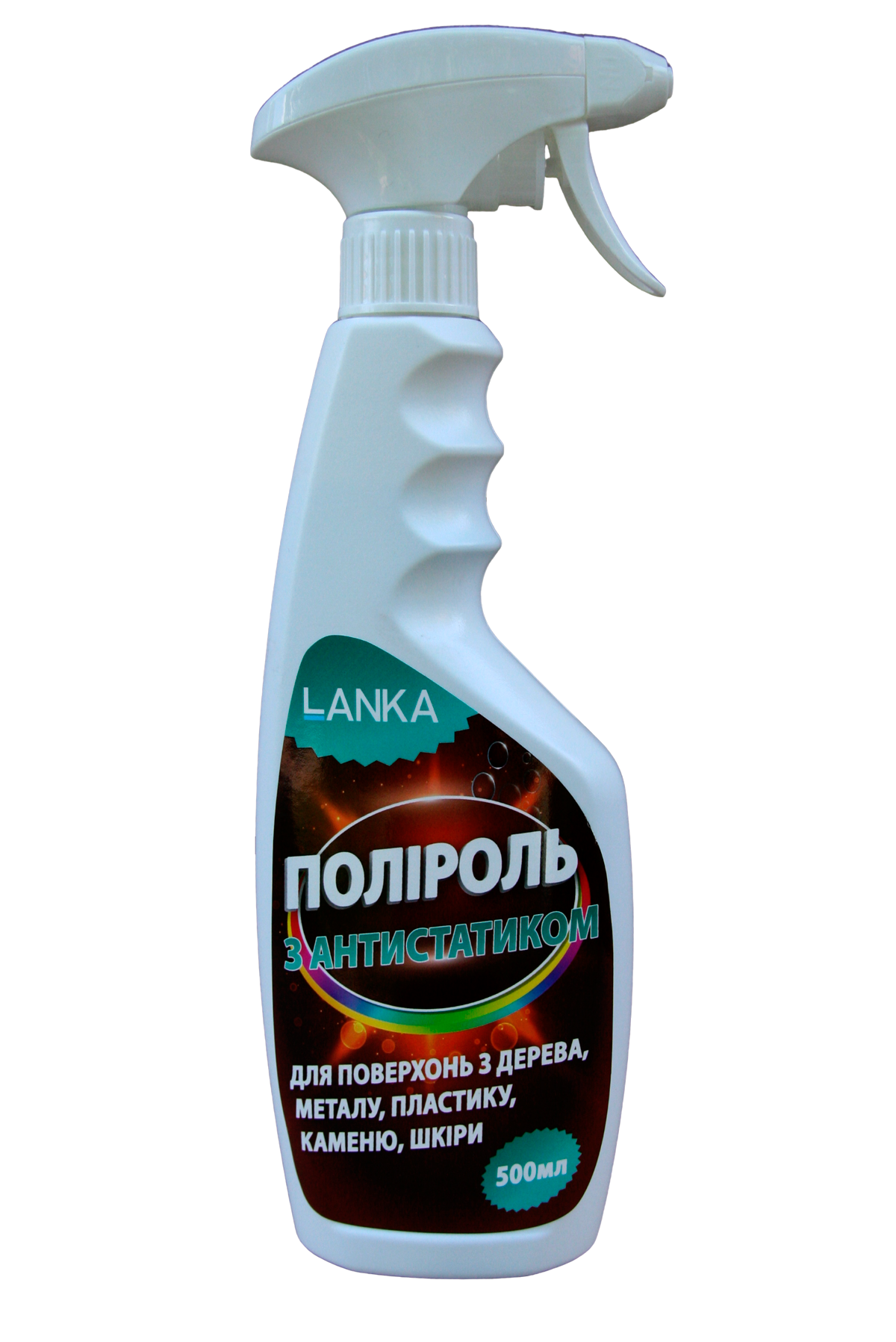 Поліроль з антистатиком для поверхонь з дерева/металу/пластику/каменю/шкіри LANKA 500 мл (252112)