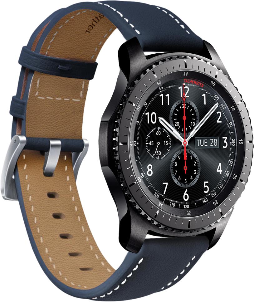 Ремінець шкіряний Folsa для Samsung Gear S3 Dark Blue (31543-5D)