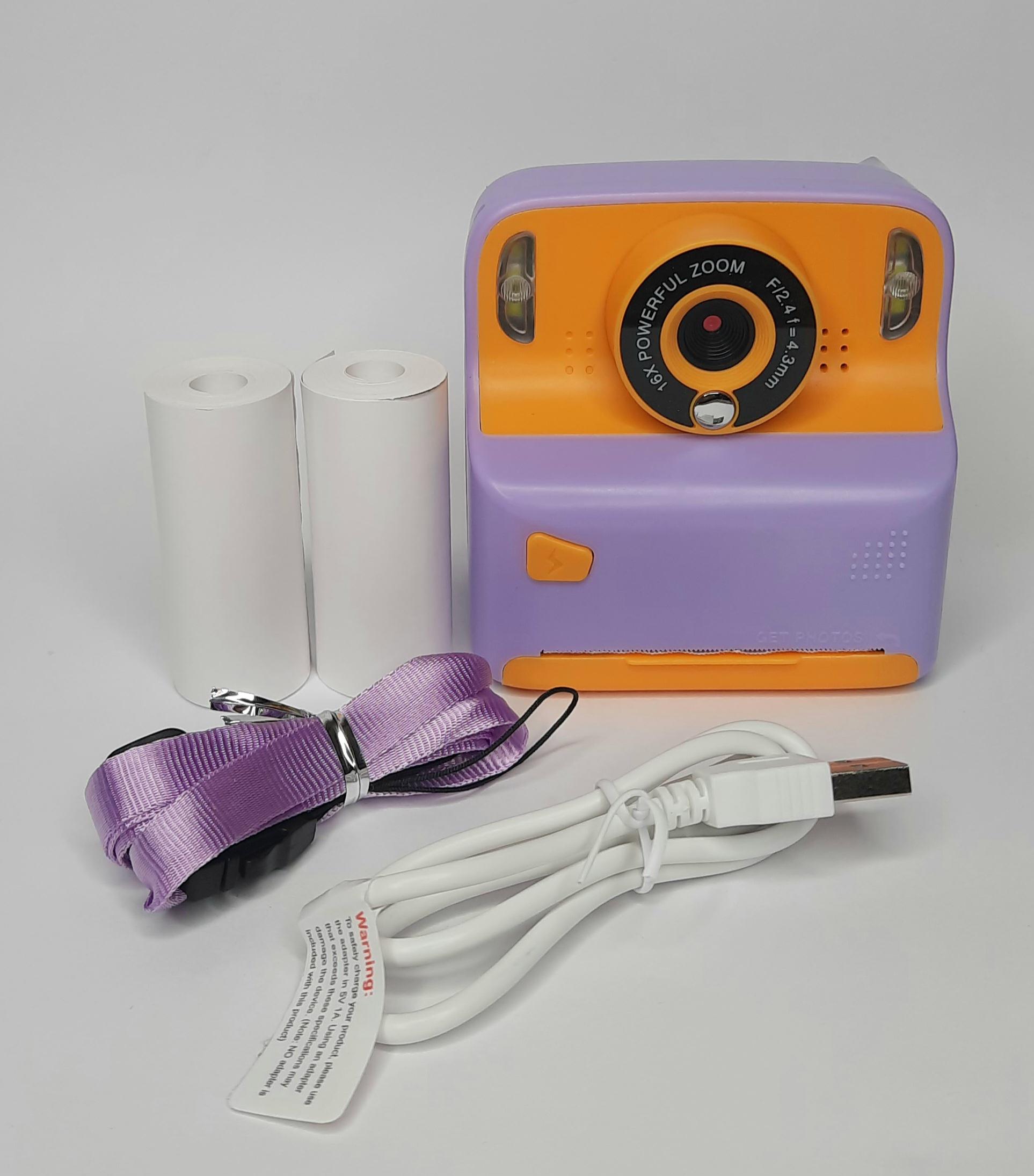 Фотокамера дитяча М3 з моментальним друком 800 mah Жовтий - фото 3 Фотокамера дитяча М3 з моментальним друком 800 mah Жовтий - фото 3