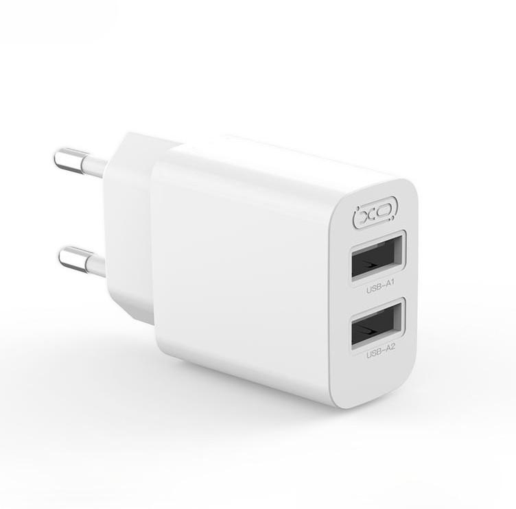 Блок сетевой XO L109 2 порта USB-A 5V/2.4A Белый (30067360)