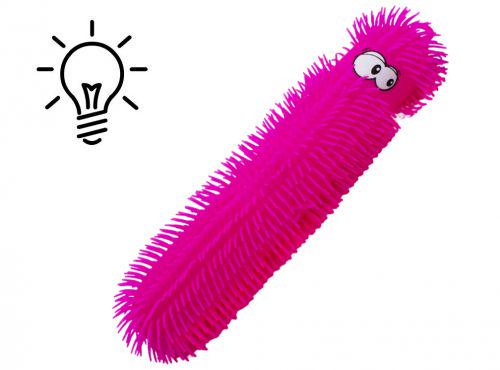 Игрушка антистресс Гусеница со светом 48 см Pink (148246)