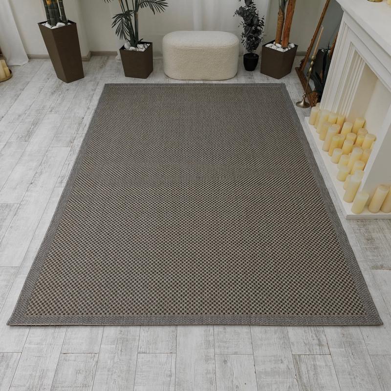 Ковер безворсовый Natura b3693a 200x290 см Koyu Beige (105662029)
