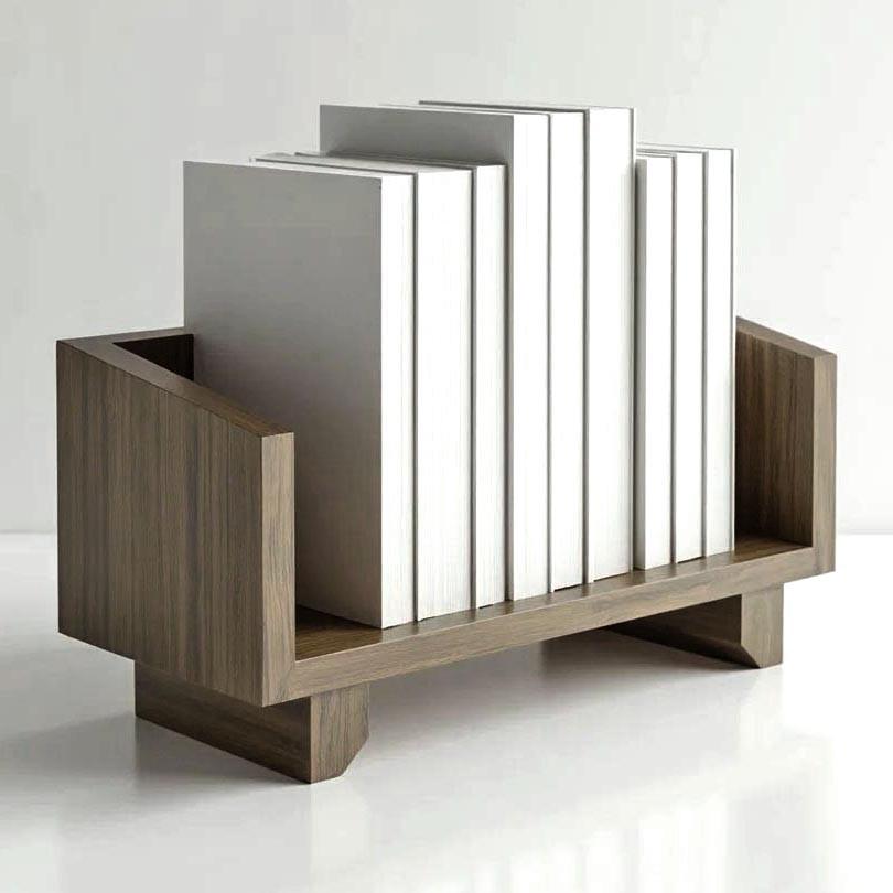 Полка книжная настольная из дерева Радаон Палисандр (КПА-005502)