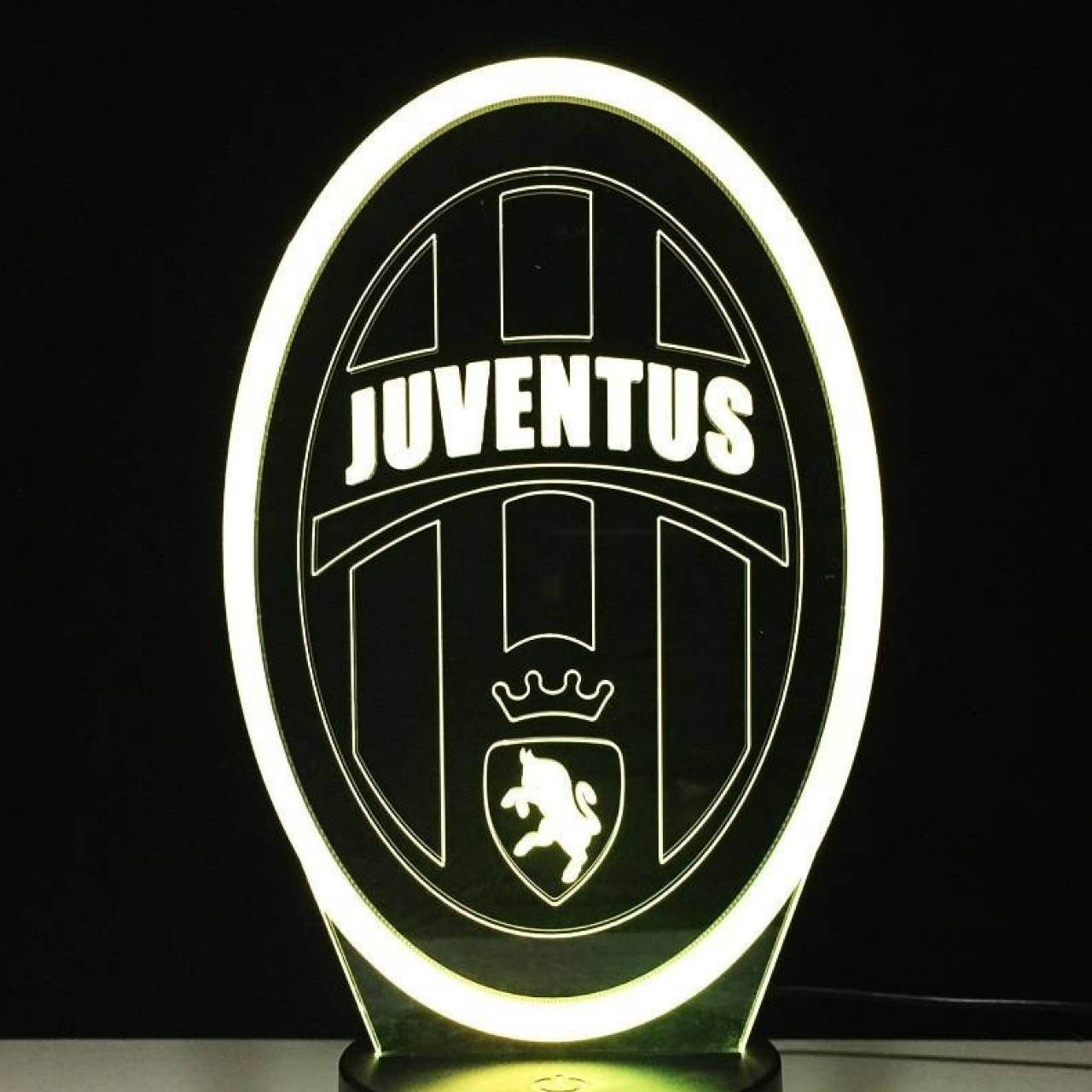 Нічник Juventus 3D LED з 7 кольорами та пультом (X00SKEU87) - фото 3