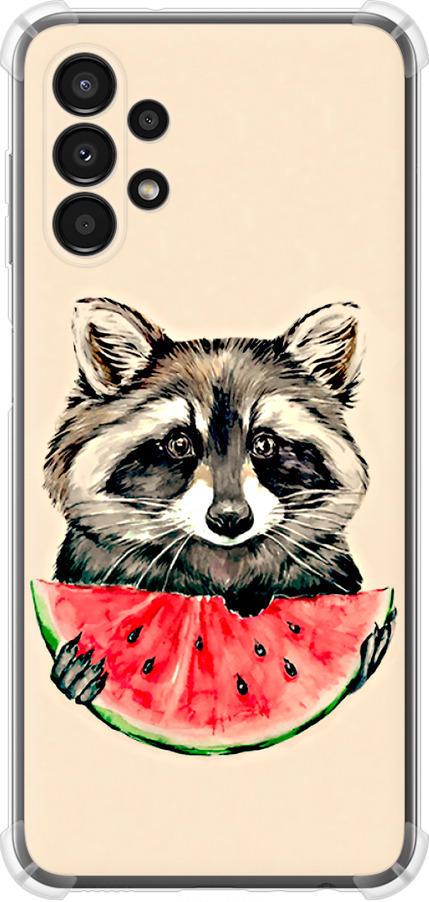 Чохол на Samsung Galaxy A13 A135F Єнотик з кавуном (4605sp-2498-42517)