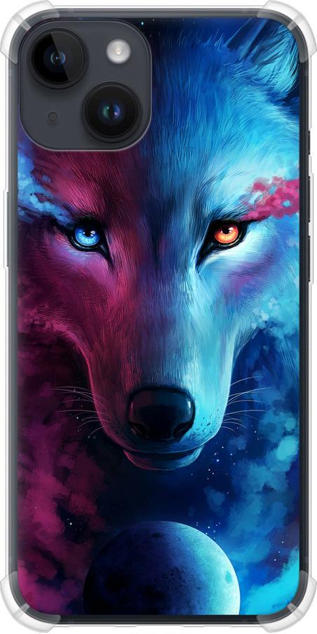 Чехол на iPhone 14 Арт-волк (3999sp-2648-42517)